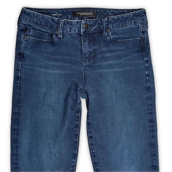 Liverpool Jeans Company The Straight Dark Wash Jeans Size 2 / 26 - Picture 7 of 10